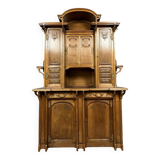 creation of the Nancy school: walnut sideboard from the Art Nouveau period