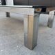 1970s smoked glass chrome coffee table