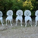 Garden chairs cast aluminum