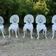 Chaises de jardin en fonte d'aluminium