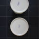 Pair of 2 apothecary jars / pharmacy - saint clement faience