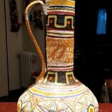 Large glazed ceramic vase from the 60s/70s, Italian design Mamma Ró Lucca.