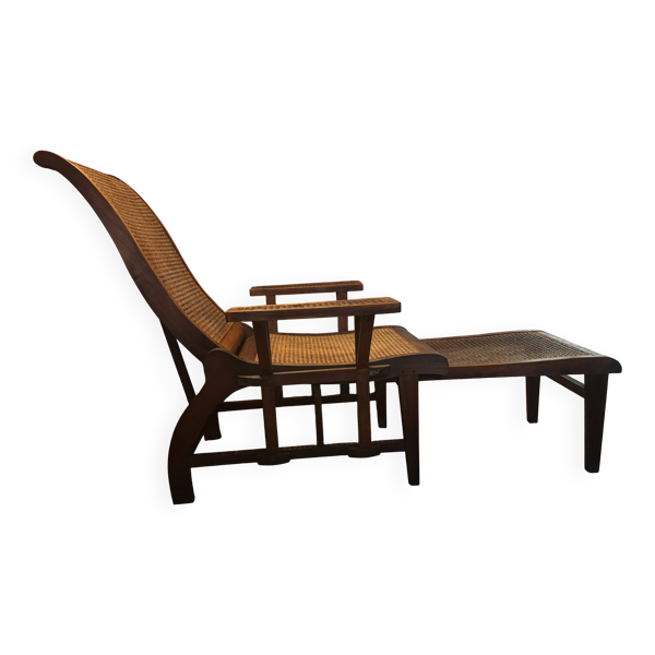 Chaise longue de paquebot, bain de soleil colonial