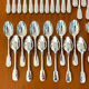 Christofle Cluny, cutlery set of 48 pieces in like-new condition.