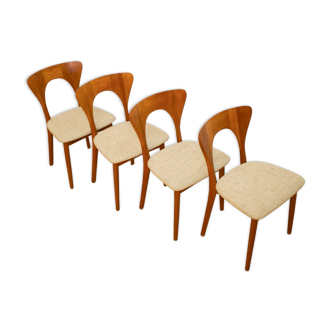 Danish teak “Peter” Dining Chairs by Niels Koefoed for Koefoeds Hornslet, 1958