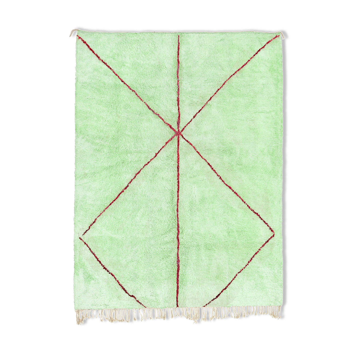 Modern Moroccan carpet green