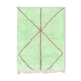 Tapis marocain moderne vert