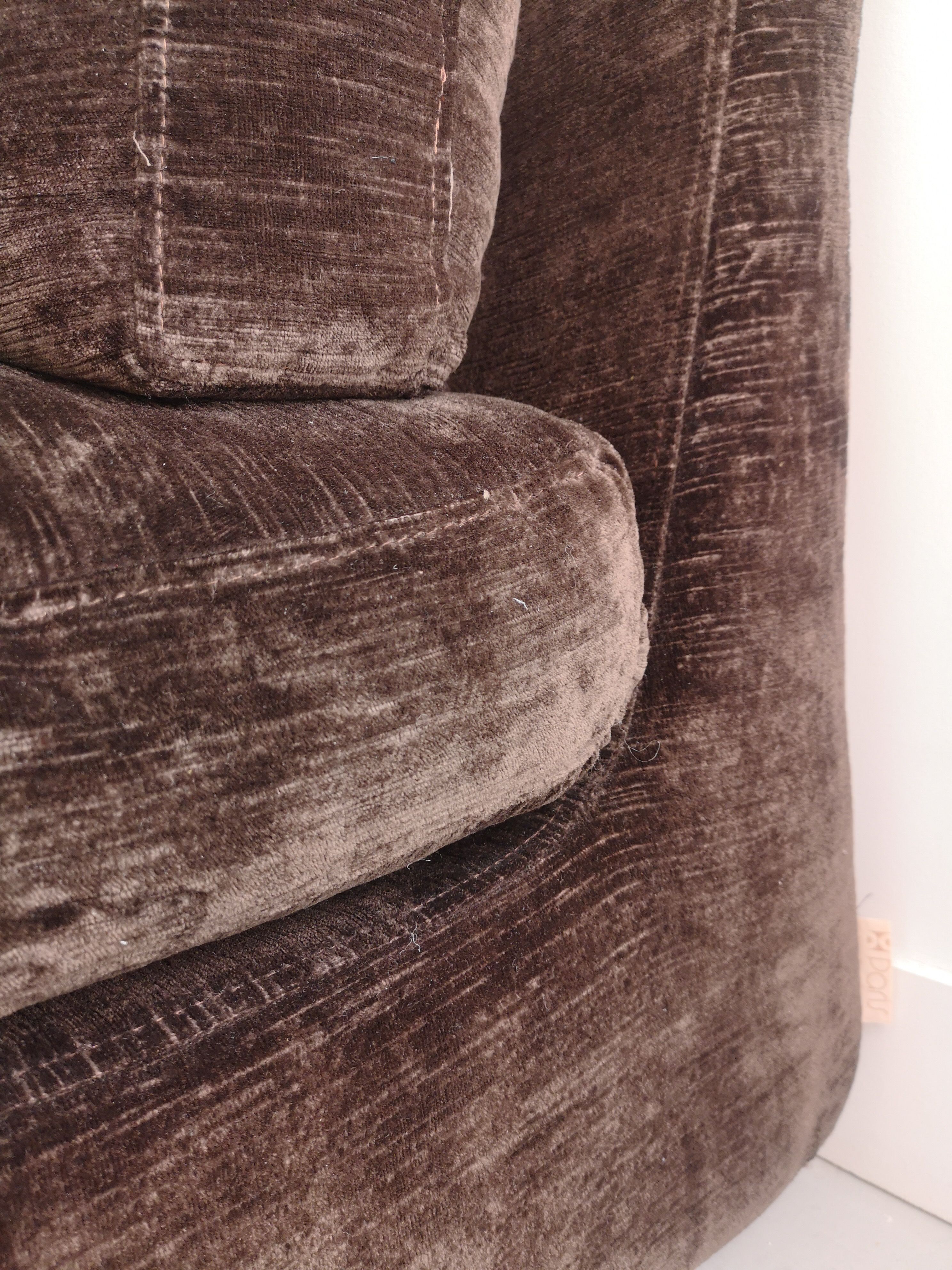 Vintage velvet brown driver, Steiner design 1970