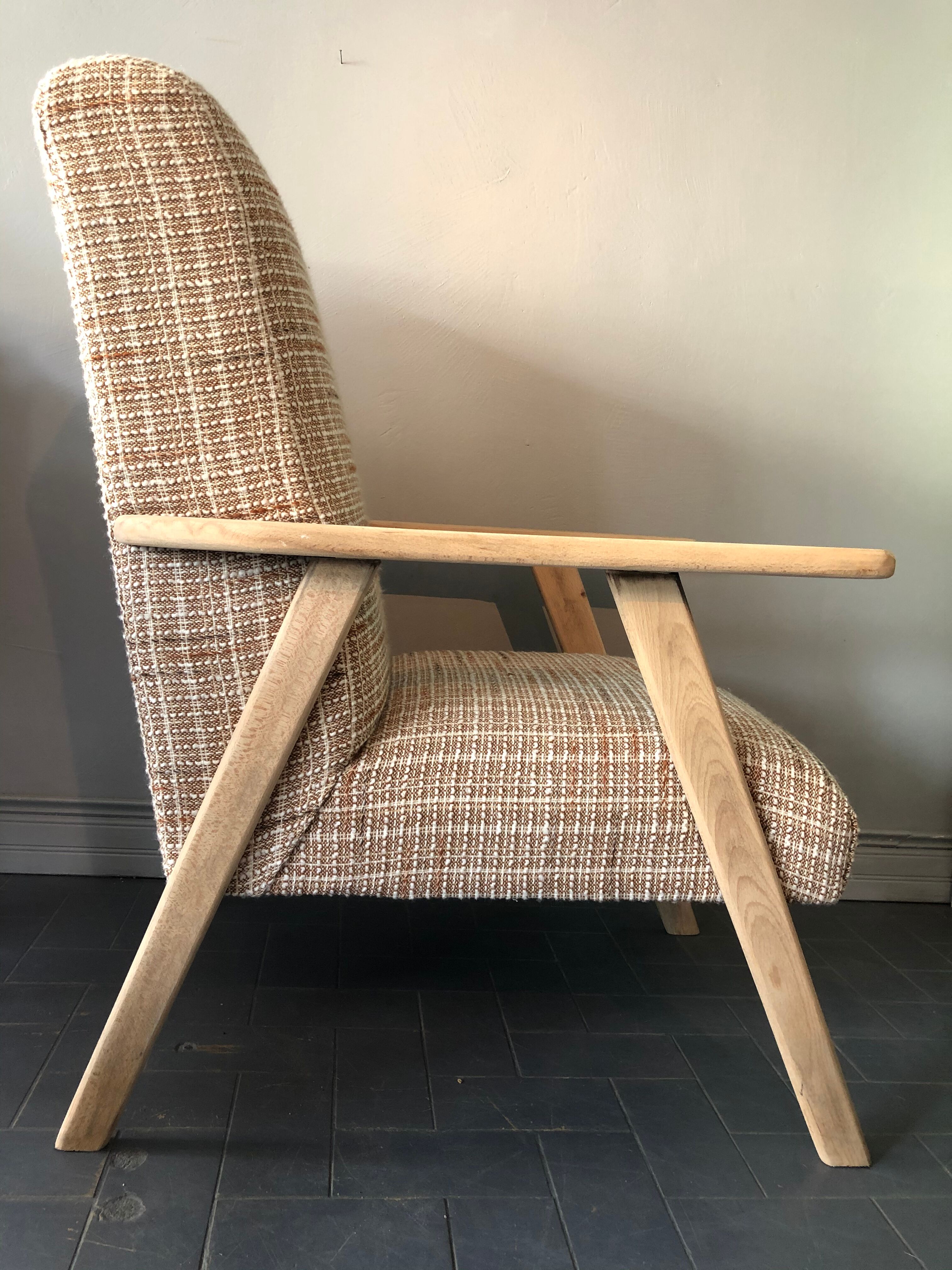 Vintage armchair feet raw compass