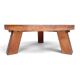 Brutalist oak coffee table / heavy weight 75 kg / 1960s