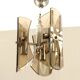 Design chandelier in smoked glass 6 lights