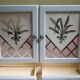 Double-door glass-door medicine cabinet art deco style
