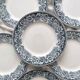 6 flat plates in iron earth “Croix de Lorraine” Saint Amand and Hamage