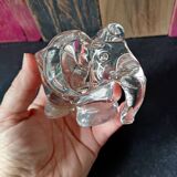 Set of 2 Vannes Crystal Pocket Emptyers, elephant and ram