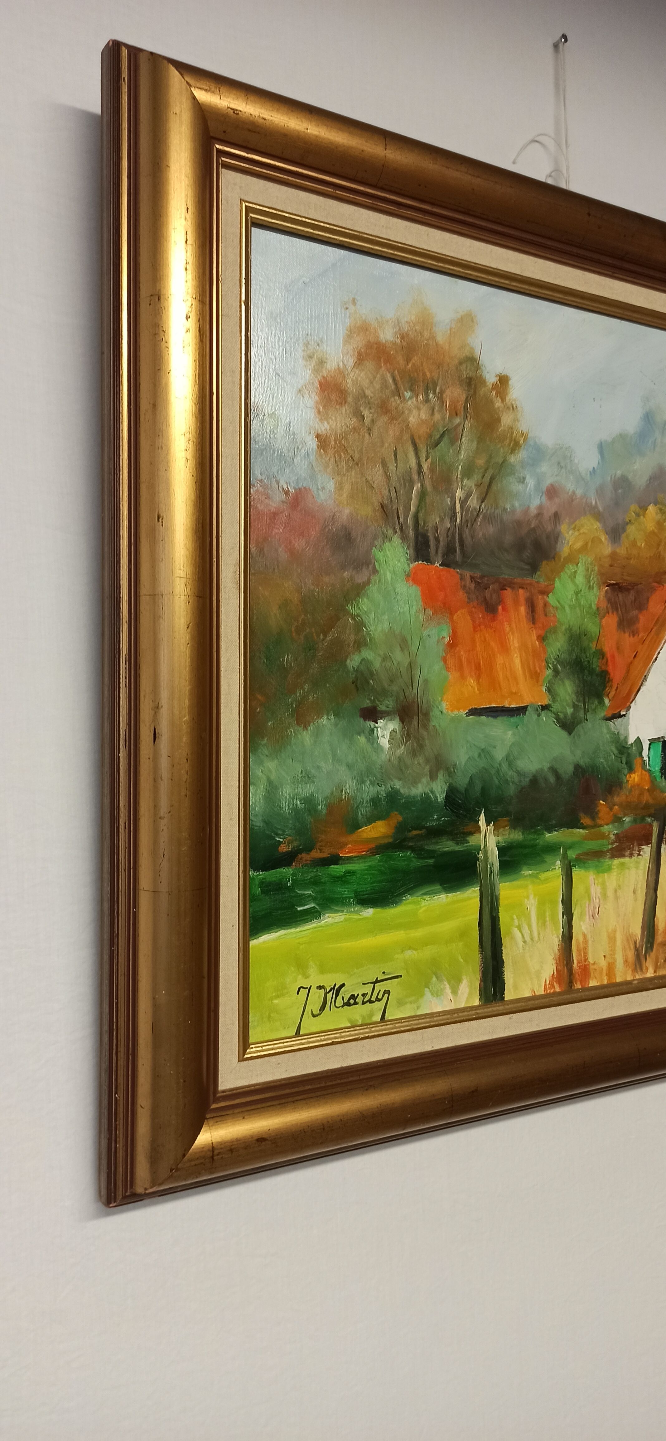 Painting "Landscape in Gruson"