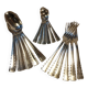 Silver metal cutlery series 18 pieces ERCUIS Art Deco motifs