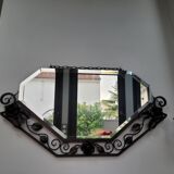 Art Deco wrought iron mirror