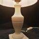 Vintage lamp base - onyx marble foot - blind-day inclusion dried flowers - 1950