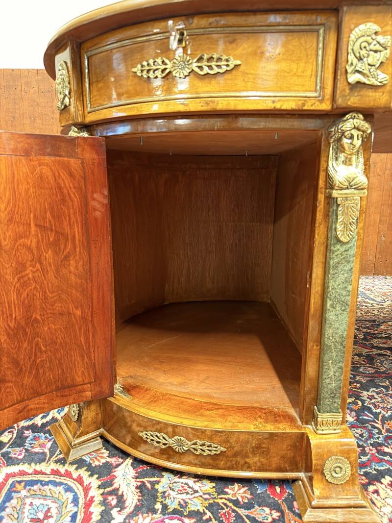 Antique French Louis XIV Oval Writing Desk