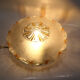 Wall lamp amber glass and ice effect
