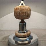 Living lamp in onyx and chromed metal from the 60s/70s