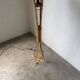 Bamboo and straw floor lamp 1980