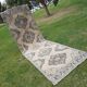 Vintage Turkish hallway rug 119x395 cm