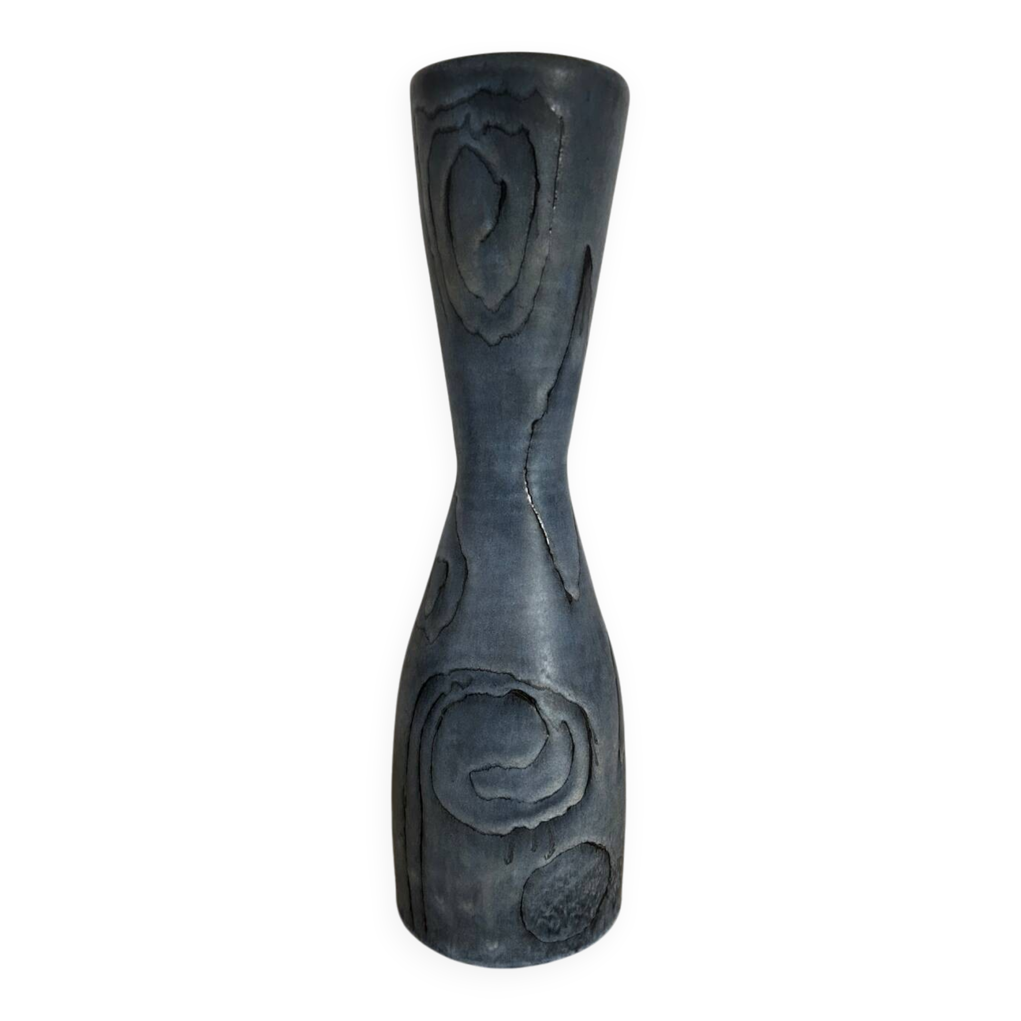 Blue ceramic vase