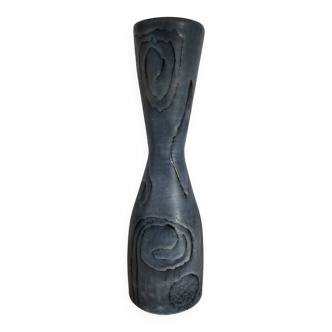 Blue ceramic vase