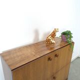 Palissander fineer Palette Möbel kast met 4 vakken en ronde grepen