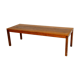 Minimalist walnut bench, Sweden, 1960