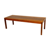 Minimalist walnut bench, Sweden, 1960