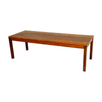 Minimalist walnut bench, Sweden, 1960