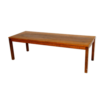 Minimalist walnut bench, Sweden, 1960