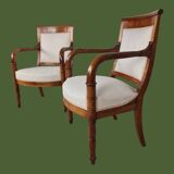 Pair of Empire armchairs from the 19th century.