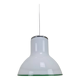 Large Italian Murano Cased Glass Pendant Light with Green Trim, 1970's