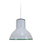 Suspension en verre de Murano italien avec garniture verte, années 1970