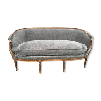 Louis XVI period sofa in basket