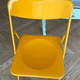Chaise pliante jaune