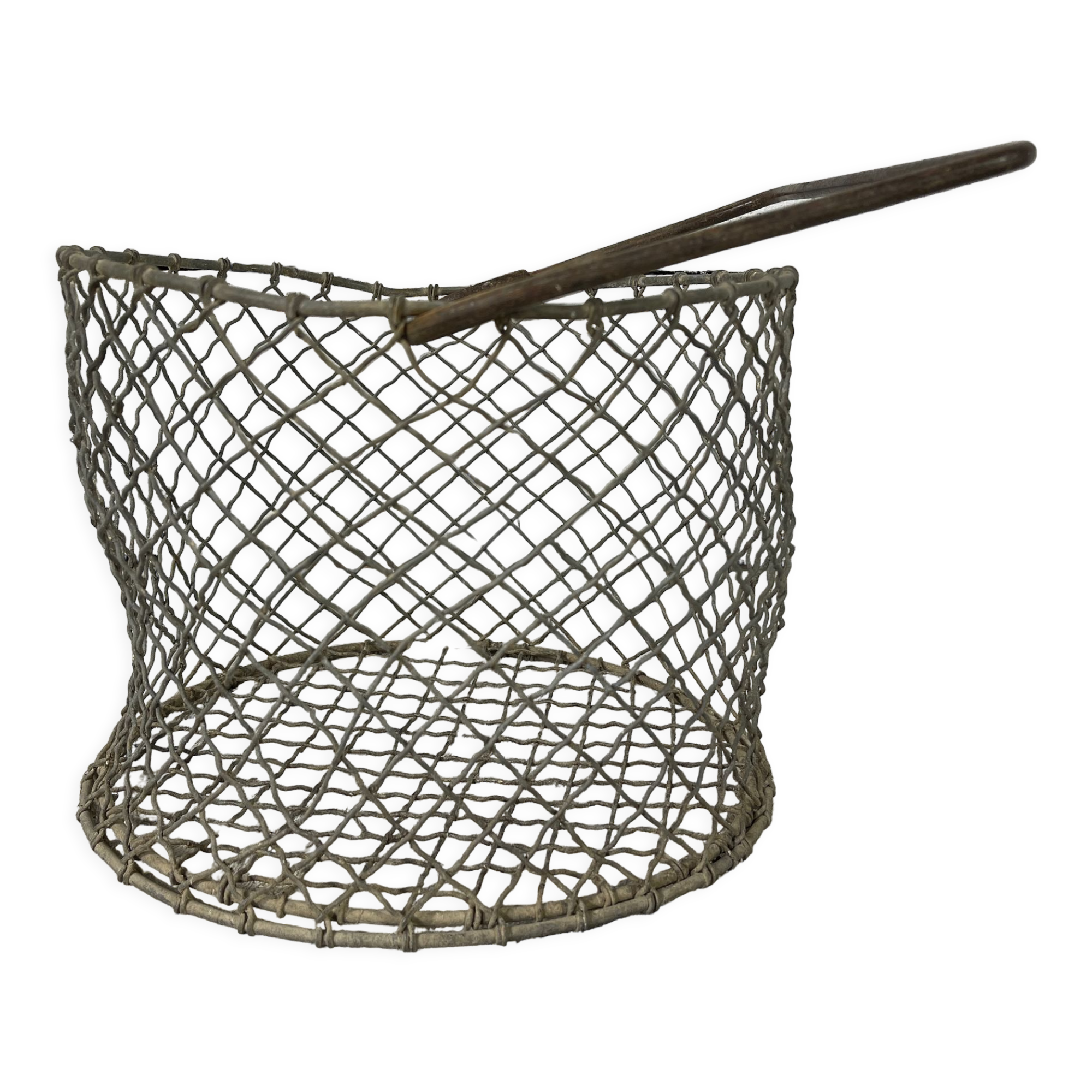 Round steel basket