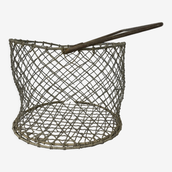 Round steel basket