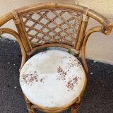 Rattan bamboo table and chairs set