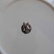 6 vintage porcelain dessert plates Moulins des Loups rose pattern