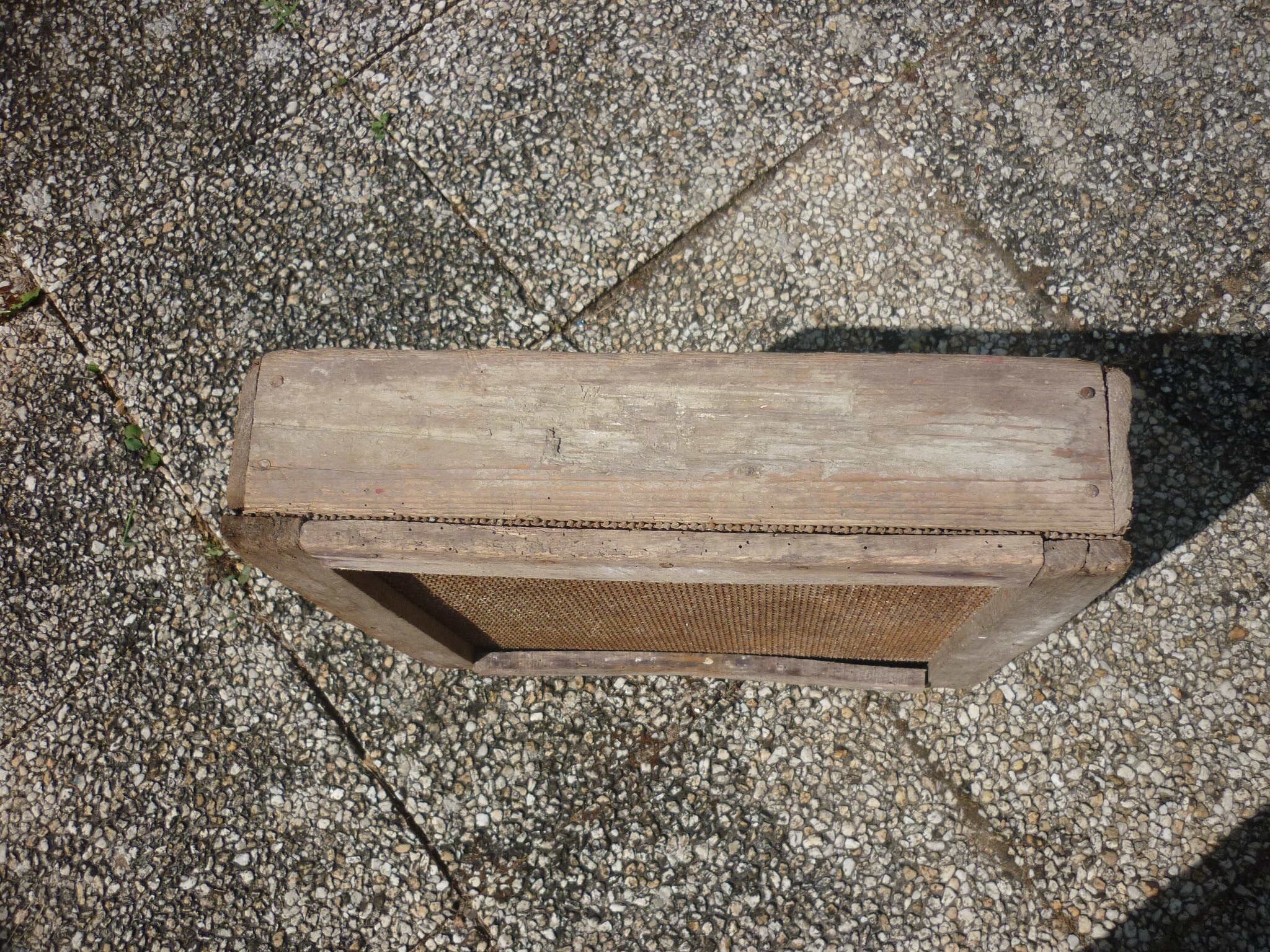 Old wooden mason sieve