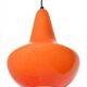 Suspension en opaline orange, années 1960
