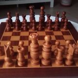 Classic 80s wooden chessboard