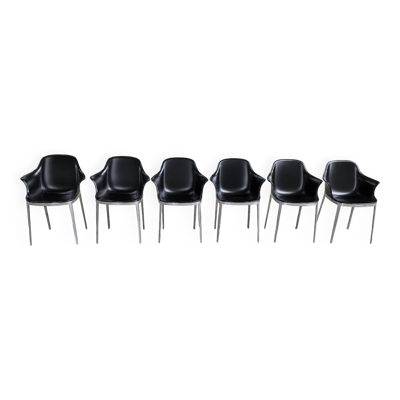 Suite de 6 fauteuils Elle, Eugeni Quitllet pour Alias, Italie-2010