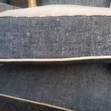 8 vintage chairs lined grey black