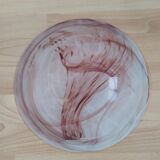 Brown marbled glass suspension lamp