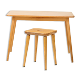 Swedish desk and stool by Göran Lalmvall 1940/50
